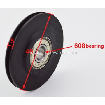 Rodillo de cuerda de puerta de 48mm 48*5*608ZT para contrapeso de puerta elevadora KONE